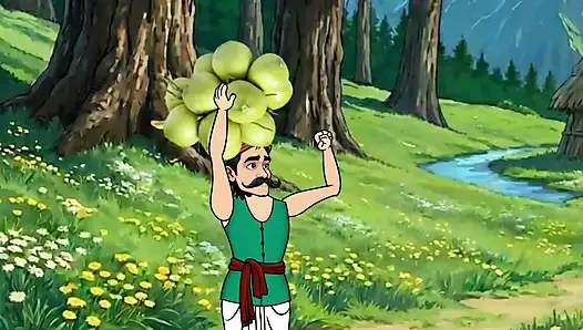 Both Anjali and Coconut Wala have sex with big cocks in their bedroom.