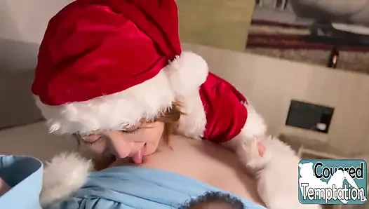 En tatlı Noel Baba kız merhaba demek için geliyor. Tatlı selamlamalar, şenlikli titreşimler, kalpler yarışıyor!