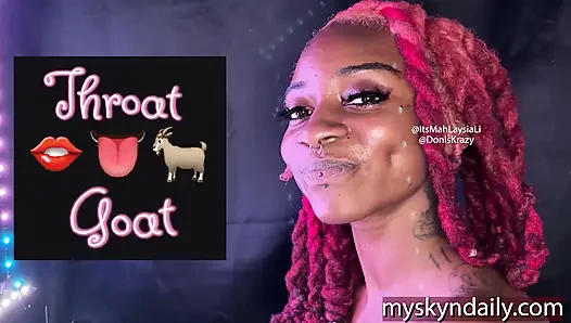 Gırtlağına kadar büyük zenci yarağı alıyor