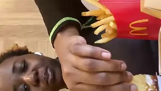 Public McDonald's Mukbang