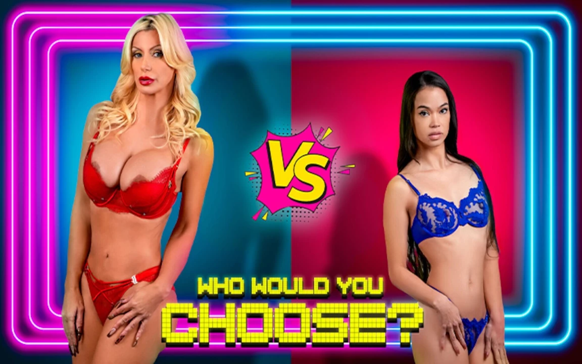 Büyük memeli Brittany Andrews ve Utangaç Angelina Moon şanslı bir yarak için sakso çekiyor