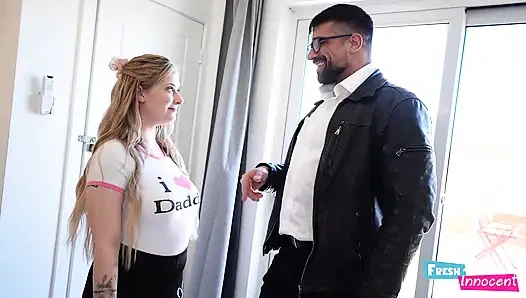 Fresh & Innocent - A Big Tits Babysitter is Fucked by a Big Cock Dude