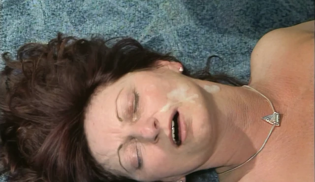 Mature Redhead Gangbanged - Holes Overflowing With Cum
