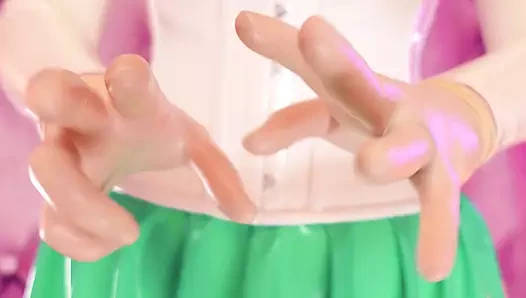 Lateks sondaj asmr videosu: 3 kat medikal eldiven... seksi pin up milf arya grander