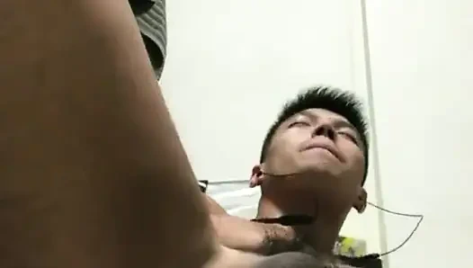Pinoy Twink fucks himself with a real Cucumber