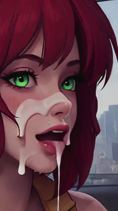 Son dakika haberi: Sarı tulumlu büyük memeli kızıl saçlı muhabir, parlak bakış açısı (yapay zeka tarafından oluşturulmuş) | Klip 1