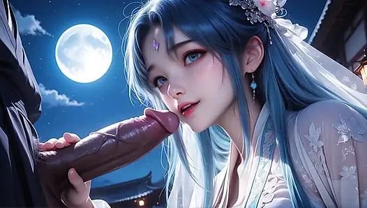hot traditional Chinese style girl squeezes out your seed