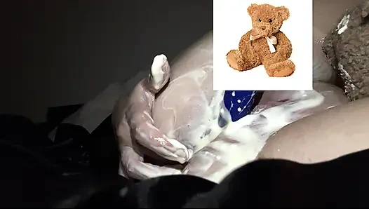 4k-ASMR YOGURT FOOD FETISH- KINKY STEPSISTER MASTURBATES WITH DILDO- CUMFLATION HENTAI-  -ARABIAN SNOWWHITE