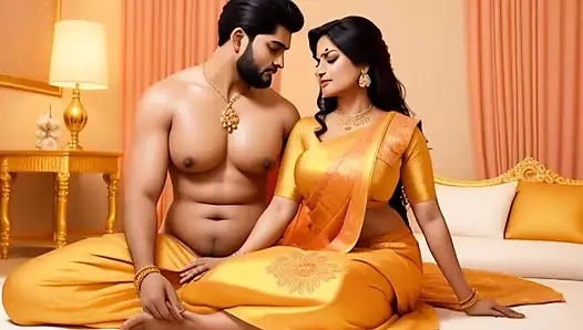 Ateşli Hintli desi yenge aşk masajı tam sünnetsiz şehvetli masaj ve derin romantizm