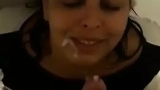 Cum üzerinde benim eski gf