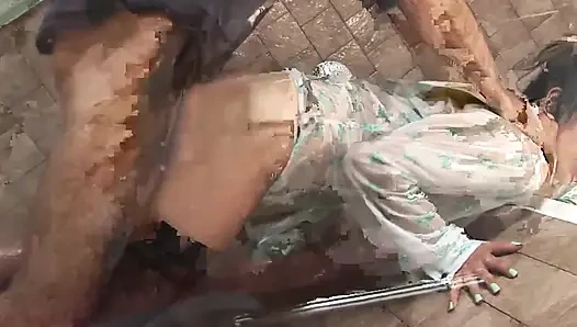 Büyük götlü sahne 1_brunette ateşli banyolar tanga giyerken banyoda seks yapmaktan hoşlanıyor.