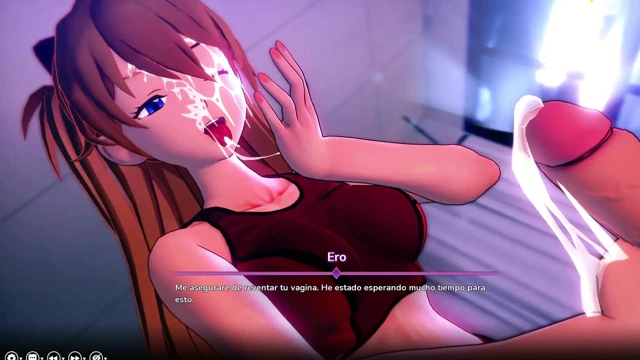 Hentai fantezim - Evangelion'un pembe amını ilk kez sikiyorum