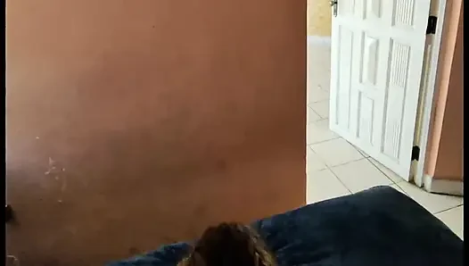I clean her ass and start fucking her all day