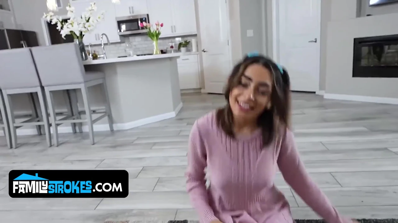 Busty Brunette Stepsister Vanessa Moon Takes Facial From Horny Stepbro