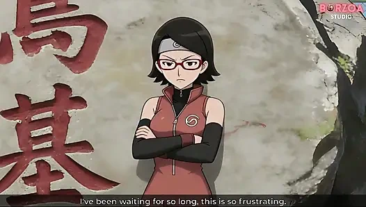 Naruto: Boruto ve Sarada - derin sert eğitim yanlış gidiyor (sansürsüz hentai)