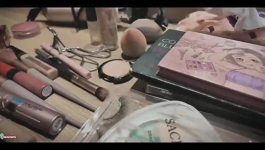 Sharinami gırtlağına kadar alıyor ve kovboy kız