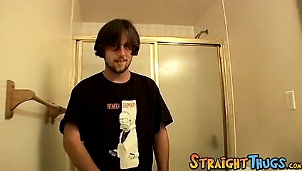 Bu düz ahbap Fleshlight ile onun horoz okşayarak