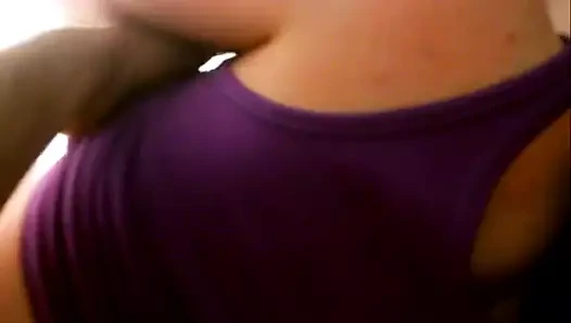 Sikim İskoç kızın kıçında