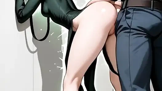 Hentai anime - tatsumaki içinde yarak ve amında süt istiyor