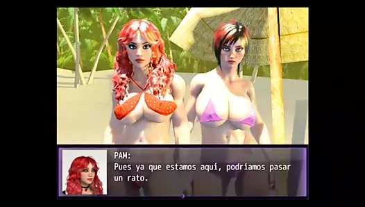 Yeni hayatımın şapkası 20 - iki arkadaşımla plajda