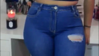 BBW BIG ASS JEANS LATINA MORENA
