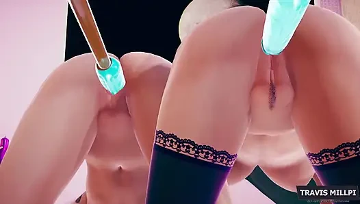 Caitlyn ve Vi yeni Hextech Artifact League of Legends Arcane'i test ediyor