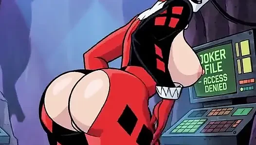 Sıkı kel götlü amcık Harley Quinn azdırıyor