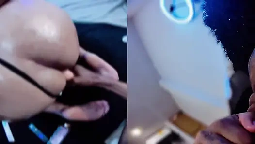 Döllü ayı bakış açısı gırtlağına kadar alıyor kalın ve seksi latin