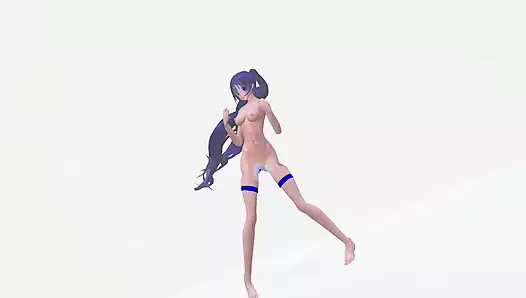 Güçlü hatsune miku hentai kas vücut altı paket çıplak dans mmd 3d mavi saç renk düzenleme smixix