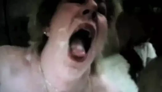 satyriasiss tarafından sperm büyükanne dolu yüz