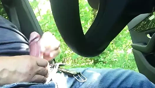 Dede 74 yıl içinde the araba Mastürbasyon büyük boşalmak