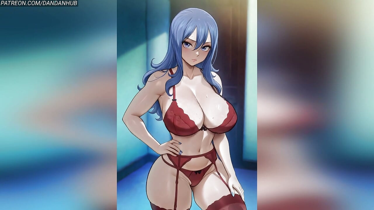 Juvia Lockser Lingerie Bikini Maid Bounce