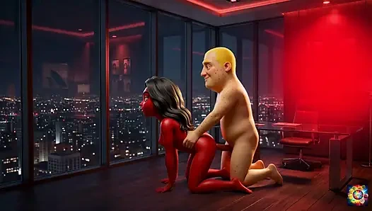 Romantik çift şehvetli bir geceyi paylaşıyor - ai hentai asmr