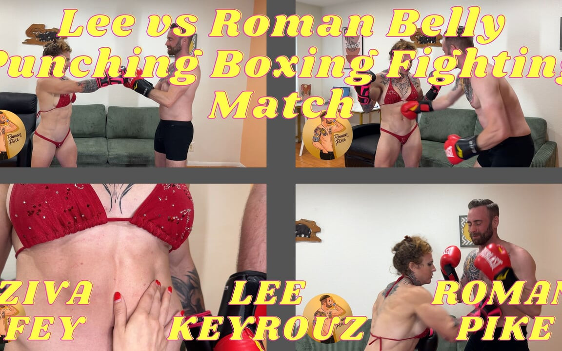 Lee ve Roman'ın karnına yumruk sokma boks maçı 4k