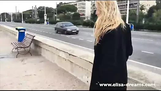 Yanıp sönen benim kedi içinde kamu üzerinde the Fransız rivierası