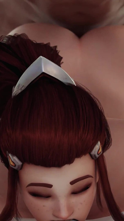 Brigitte büyük sulu göte yatkın kemik ve kovboy kız anal sikiş - anal tıkaç performansı - overwatch 3d animasyon