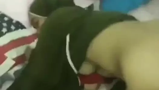 Telekung hijau doggie