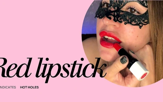 Kırmızı ruj sıcak deliklerini gösteriyor