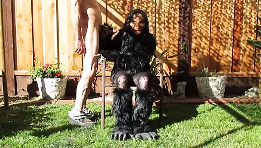 Cosplay kürklü cadı emme deli...