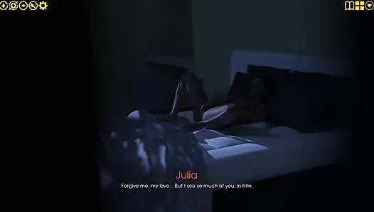 Zevkim 10: Julian Julia'nın amını parmaklarken adını mutfak göğüslerini inletirken izliyor