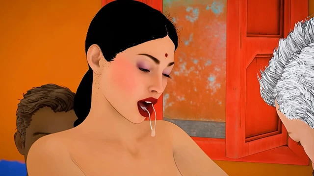 Индийскую бхабхи трахнул дояк и арендодатель - гэнгбэнг-секс