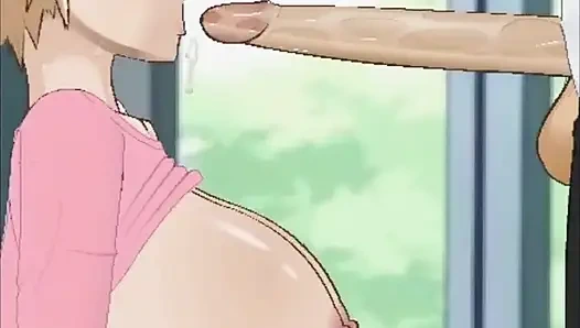 Mitsuki üvey oğluyla arkadaş olduğu için gırtlağını siktirerek ona teşekkür ediyor