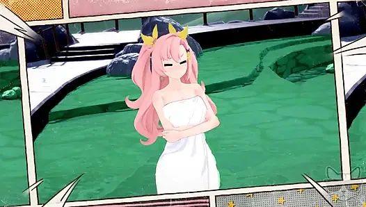 Aether lost in time 1 : Yixuan and Nicole (zenless zone zero) in hot spring !