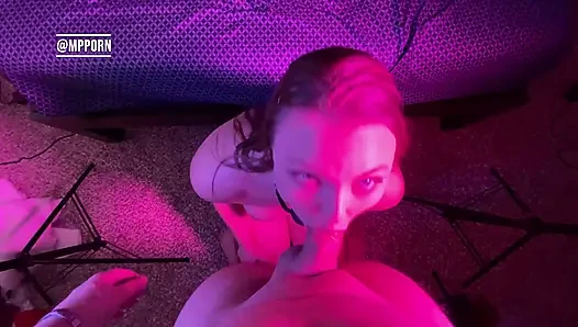 Throat Fucked and Massive Facial for Big Tit Slut