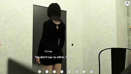 Uçucu bir evlilik 5 Victor Felicia ile konuşurken kaltağının yüzüne boşalıyor. Adam fotoğraf çekimi sırasında Felicia'nın götüne dokunuyor