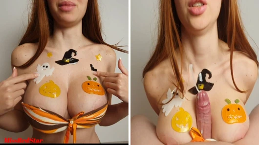 Halloween Titfuck or Trick or Treat?