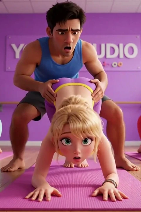 Kadınlar arasında popüler hale gelen bir fitness sınıfı, eğitmenin tam dikkat gösterdiği (yapay zeka)