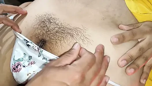 Delicious sex with big pussy ends with cum inside Tamil stepsister from x video.