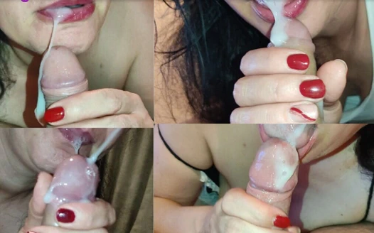 Latin orta yaşlı seksi kadın ağzına boşalma derlemesi