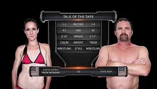 Sofie marie spike irons'a karşı ev baskısı karışık güreş
